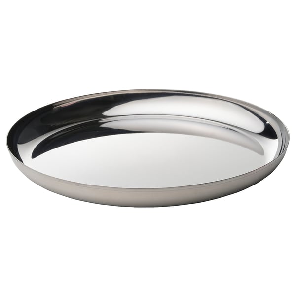 IKEA TUVHÄTTA Serving plate stainless steel 13 "