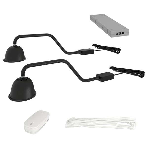 IKEA TVÄRDRAG / TRÅDFRI Lighting kit black