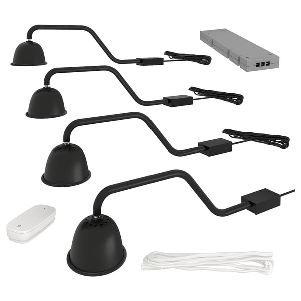 IKEA TVÄRDRAG / TRÅDFRI Lighting kit black