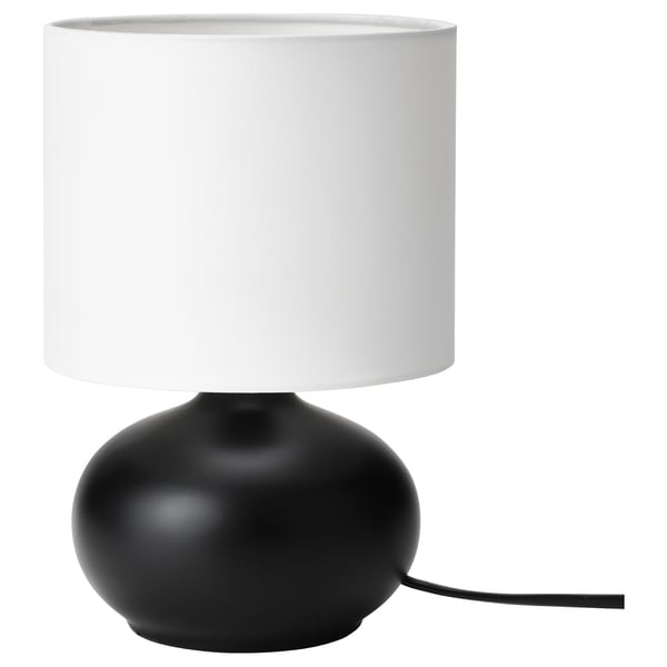 IKEA TVÄRFOT Table lamp black/white