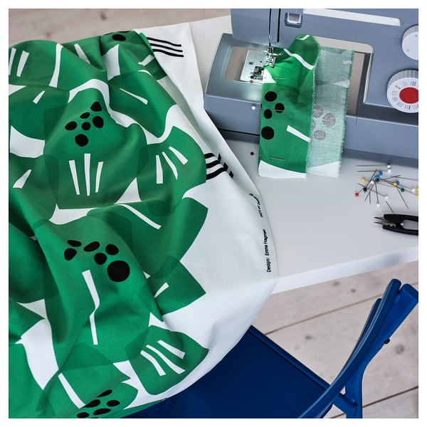 IKEA ULLRANUNKEL Pre-cut Fabric Green 59x118 "