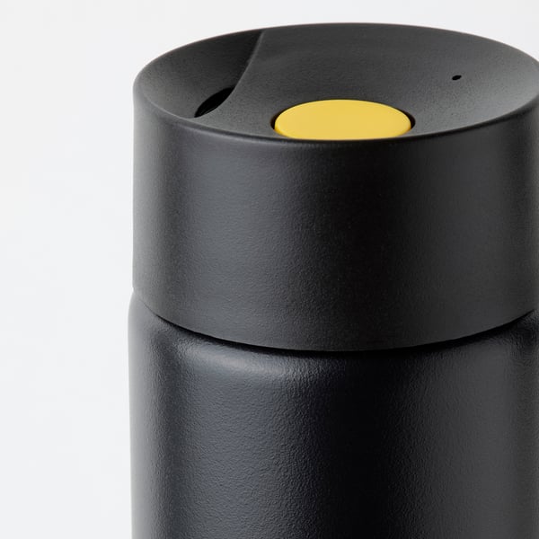 IKEA UNDERSÖKA Insulated Steel Flask Black 14 Oz