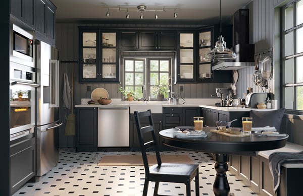 IKEA UNGDOMLIG Wall Mounted Range Hood Black