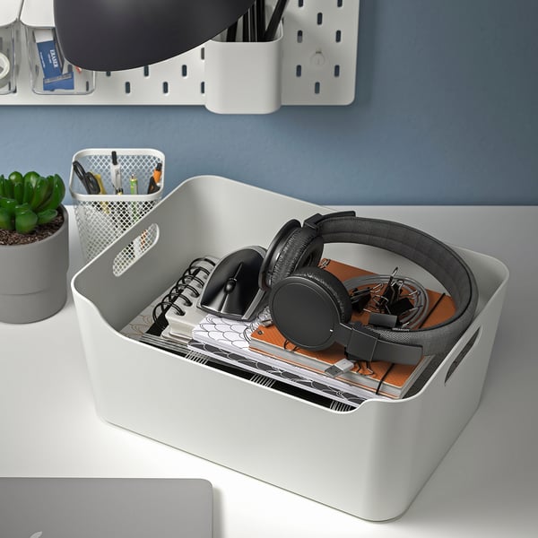 IKEA UPPDATERA Box White 13 1/4x9 1/2 "