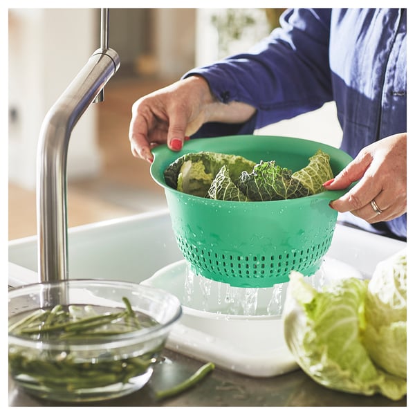 IKEA UPPFYLLD Colander Bright Green 9 ½ "