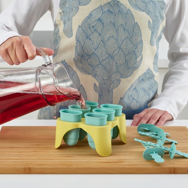 IKEA UPPFYLLD Ice Pop Maker Turquoise/yellow
