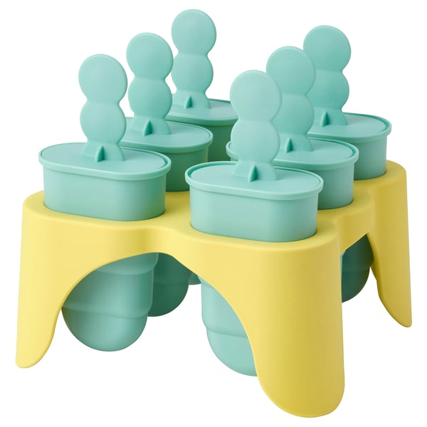 IKEA UPPFYLLD Ice pop maker turquoise/yellow