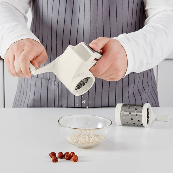 IKEA UPPFYLLD Rotary Grater Set Of 2 White