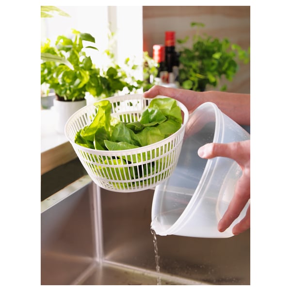 IKEA UPPFYLLD Salad Spinner White
