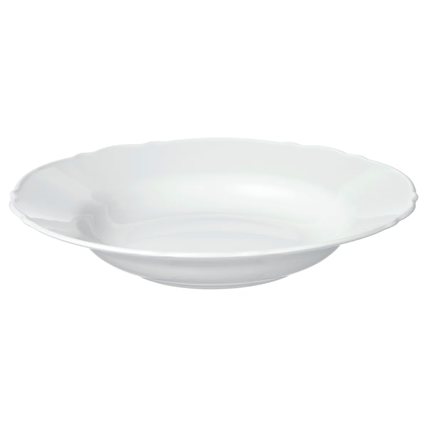 IKEA UPPLAGA Deep plate/bowl white 10 "