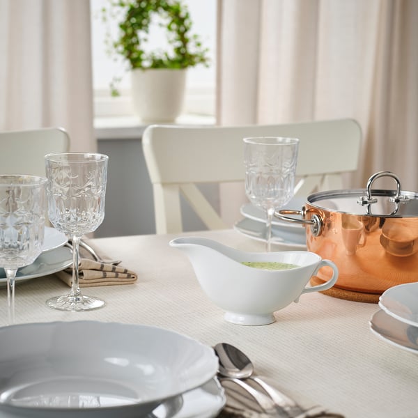 IKEA UPPLAGA Gravy Boat White 10 Oz