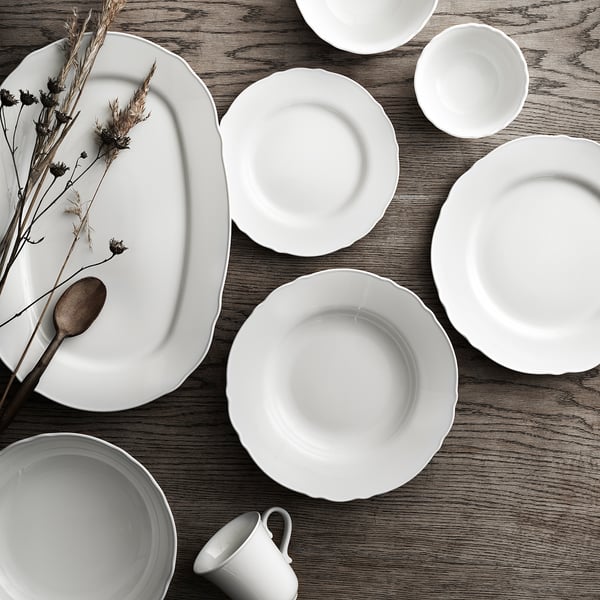 IKEA UPPLAGA Serving Bowl White 10 "