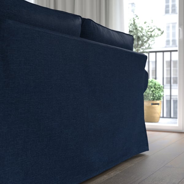 IKEA UPPLAND Sofa With Chaise Kilanda Dark Blue