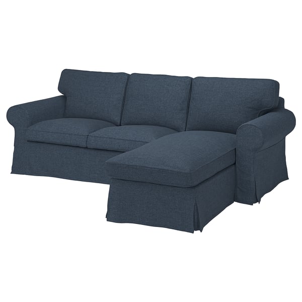 IKEA UPPLAND Sofa with chaise Kilanda dark blue