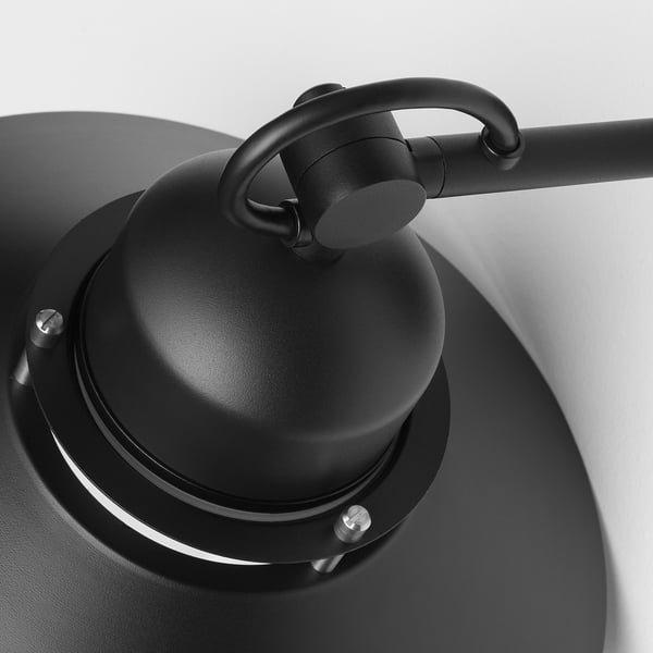 IKEA UPPLID Wall Lamp Outdoor Black 11 "