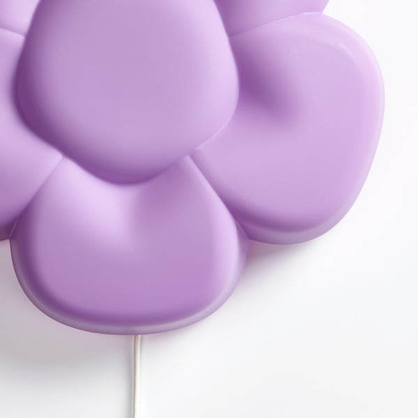 IKEA UPPLYST LED Wall Lamp Flower Lilac