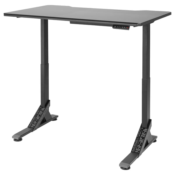 IKEA UPPSPEL Gaming Desk Black 55 1/8x31 1/2 "
