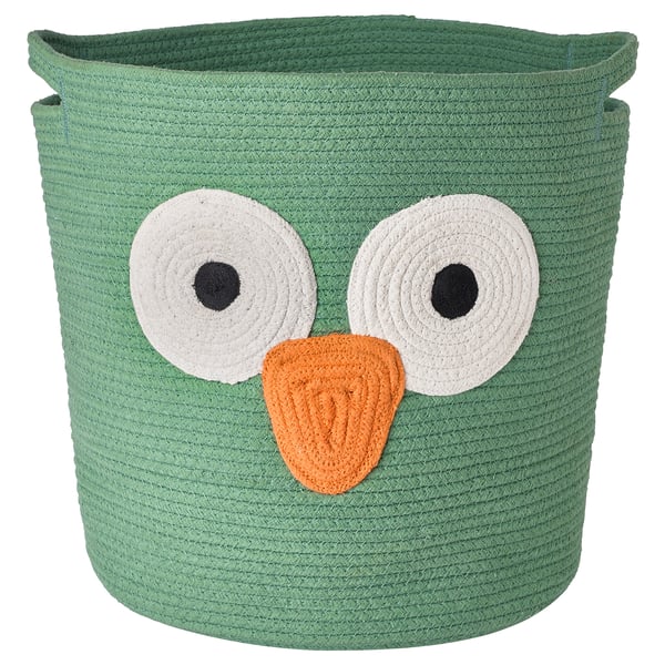 IKEA UPPSTÅ Storage bag braided/green 13 ¾ "