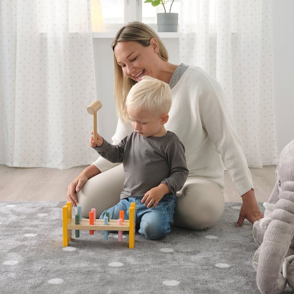 IKEA UPPSTÅ Toy Hammering Block Multicolor