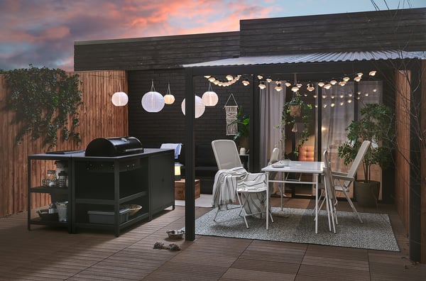 IKEA UTLÄNGAN Decking Outdoor Brown 10 Sq Feet