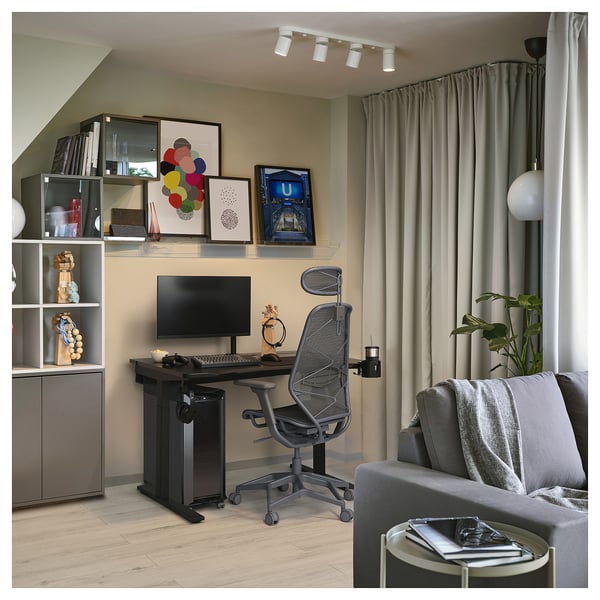 IKEA UTMANING Gaming Desk Black 47 1/4x31 1/2 "