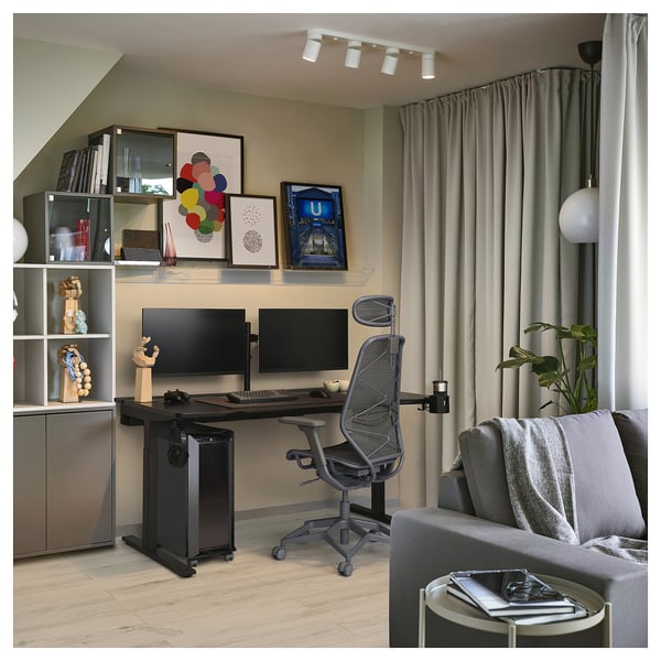 IKEA UTMANING Gaming Desk Black 63x31 1/2 "