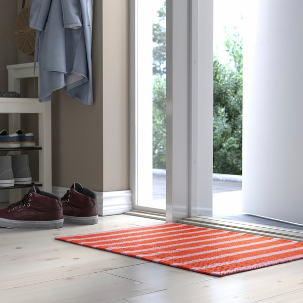 IKEA VÄGSKYLT Door Mat Pink/orange 2 ' 0 "x2 ' 11 "