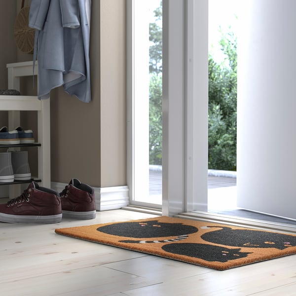 IKEA VÄGTYP Door Mat Cat Black/natural 2 ' 0 "x2 ' 11 "