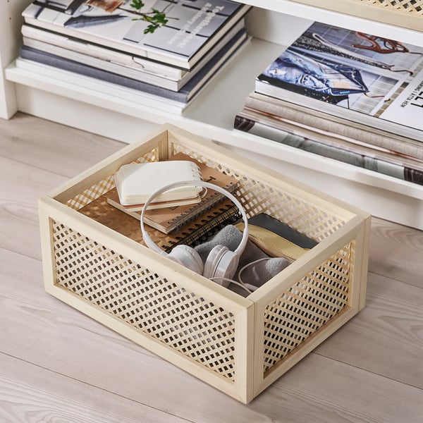 IKEA VÄLTNING Box Natural 9 ¾x13 ¾x6 "