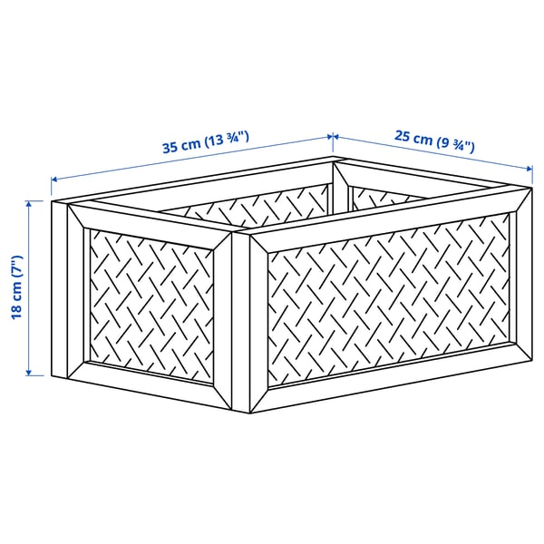 IKEA VÄLTNING Box Natural 9 ¾x13 ¾x6 "