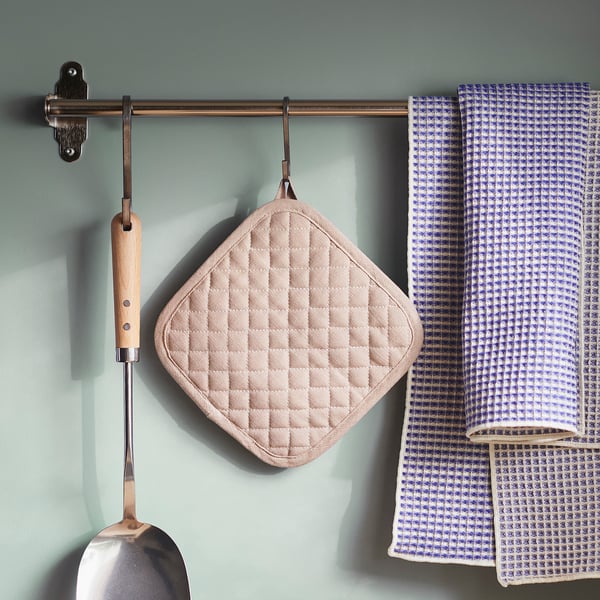 IKEA VÄLVÅRDAD Pot Holder Beige 7x7 "