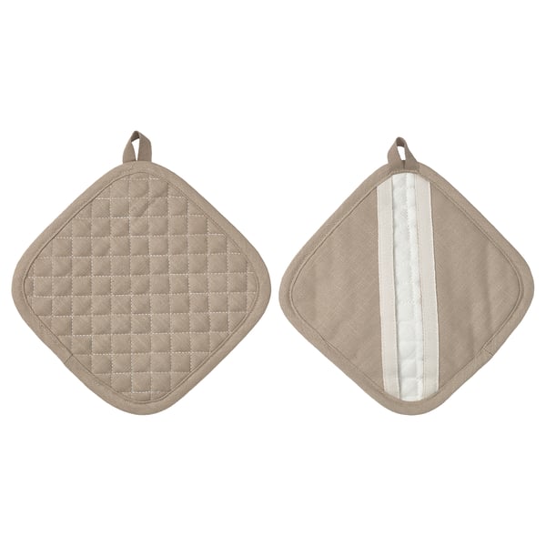 IKEA VÄLVÅRDAD Pot holder beige 7x7 "