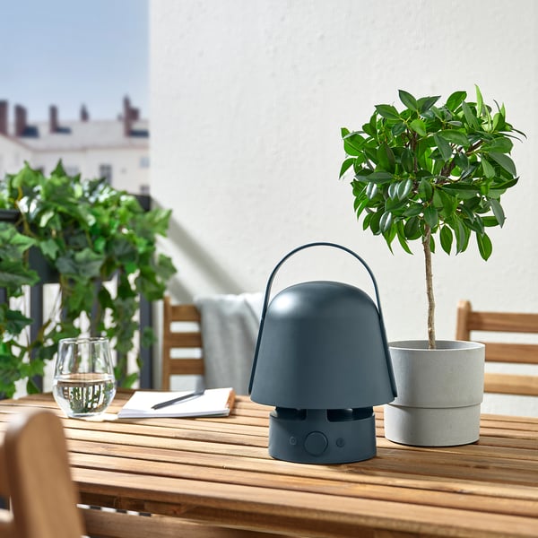 IKEA VAPPEBY Bluetooth Speaker Lamp Outdoor/blue