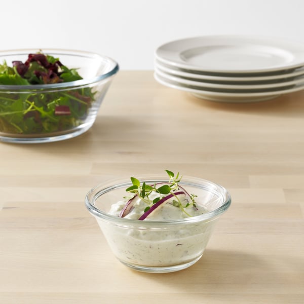 IKEA VARDAGEN Bowl Clear Glass 4 ¾ "