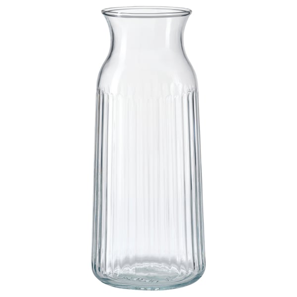 IKEA VARDAGEN Carafe clear glass/patterned 34 oz