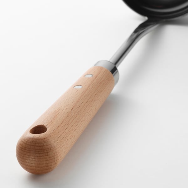IKEA VARDAGEN Ladle Stainless Steel/beech 13 "