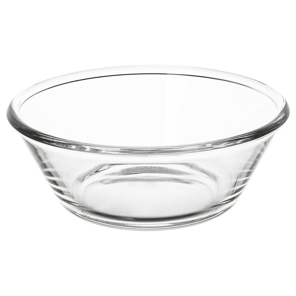 IKEA VARDAGEN Serving bowl clear glass 8 "