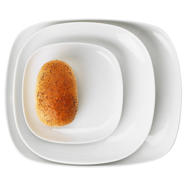 IKEA VÄRDERA Plate White 12 ¼x10 ¼ "