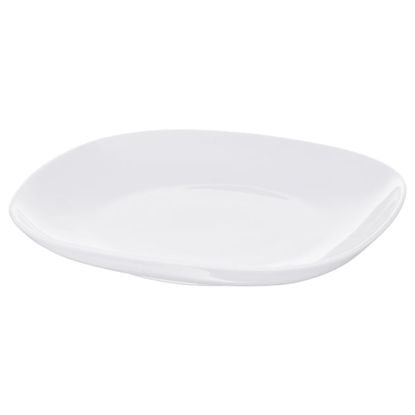 IKEA VÄRDERA Plate white 9 ¾x9 ¾ "