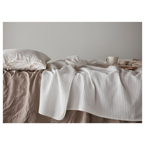 IKEA VÅRELD Bedspread White 91x98 "