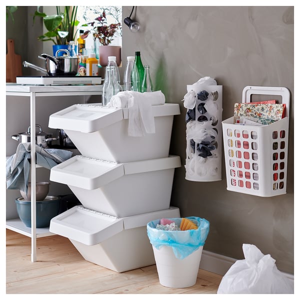 IKEA VARIERA Plastic Bag Dispenser White