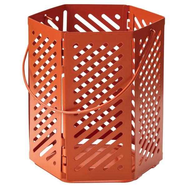 IKEA VÅRSYREN Lantern for tealight brown-orange 5 "