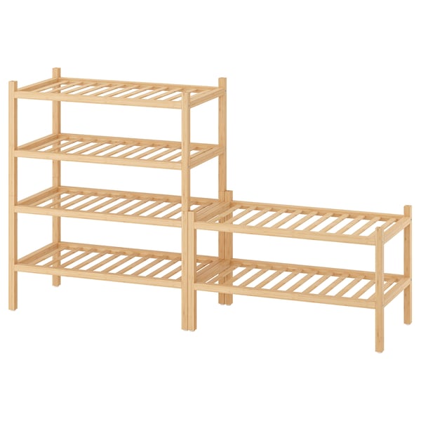 IKEA VASSKÄR Hallway furniture set of 3 bamboo