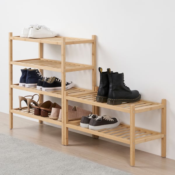 IKEA VASSKÄR Shoe Rack Bamboo 23 5/8 "