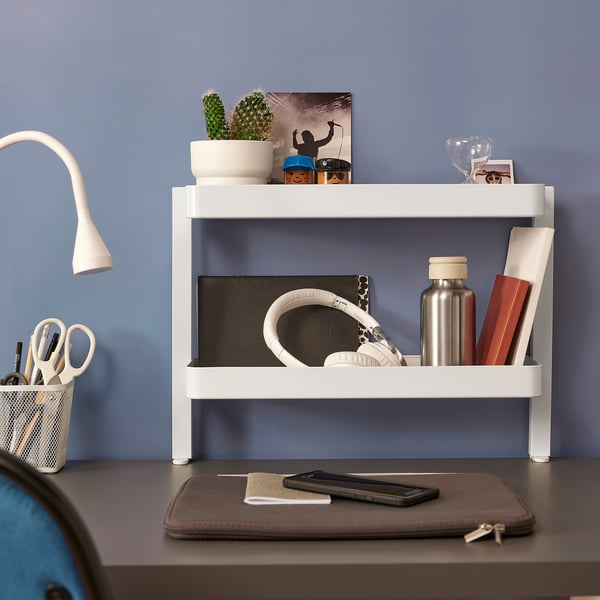 IKEA VATTENKAR Desktop Shelf White 19 ¼x6 "