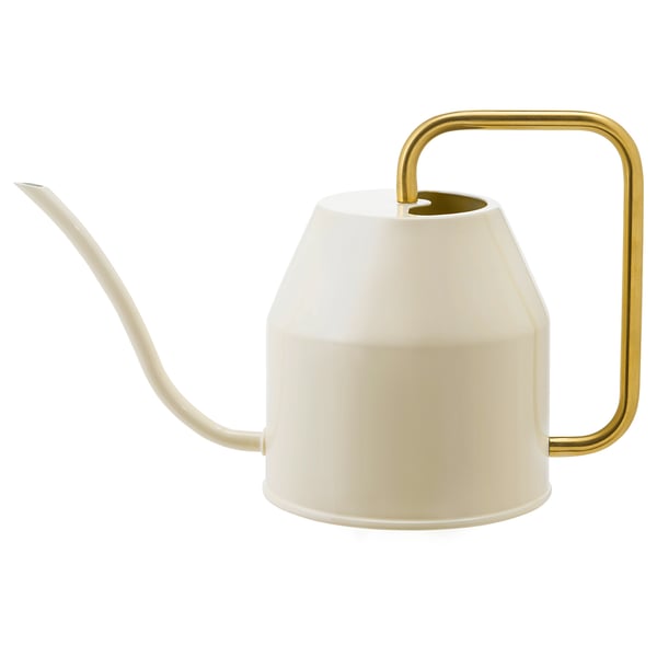 IKEA VATTENKRASSE Watering can ivory/gold 30 oz