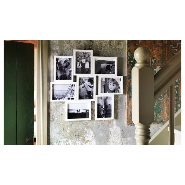 IKEA VÄXBO Collage Frame For 8 Photos White 5x7 "