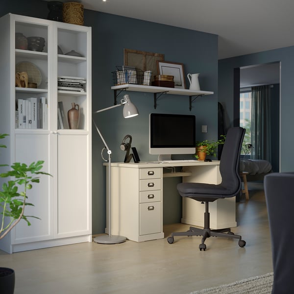 IKEA VEBJÖRN Desk Beige 55 1/8x23 5/8 "