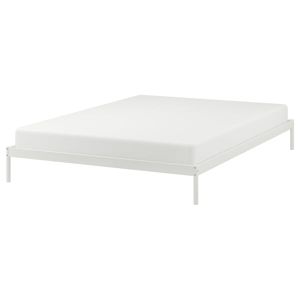 IKEA VEVELSTAD Bed frame white Queen
