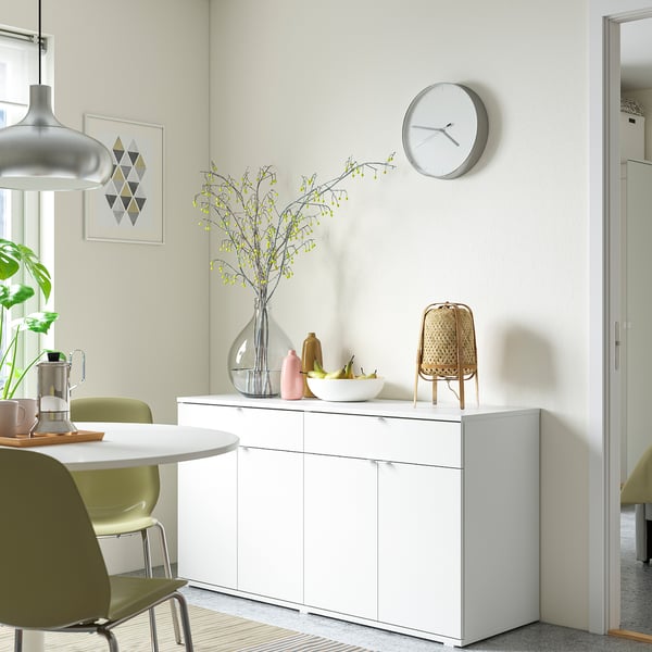IKEA VIHALS Sideboard White 55 1/8x18 1/2x29 1/2 "